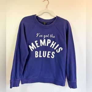 Women's J crew Casual Memphis printed vintage sweatshirt top